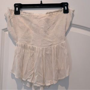 Illa Illa strapless linen top